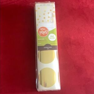 Gold Polkadots wall pops wall stickers